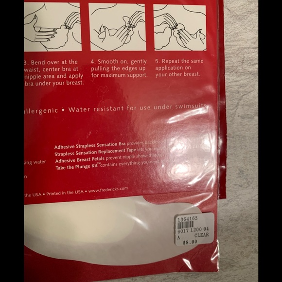 NWT Frederick’s of Hollywood Adhesive Body Bra Three Pairs in a Package - Picture 4 of 7